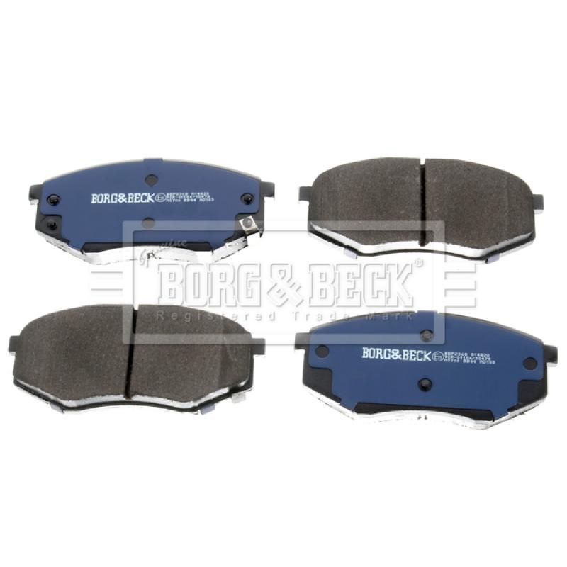 Jeu de 4 plaquettes de frein avant BORG & BECK BBP2368 - Visuel 1