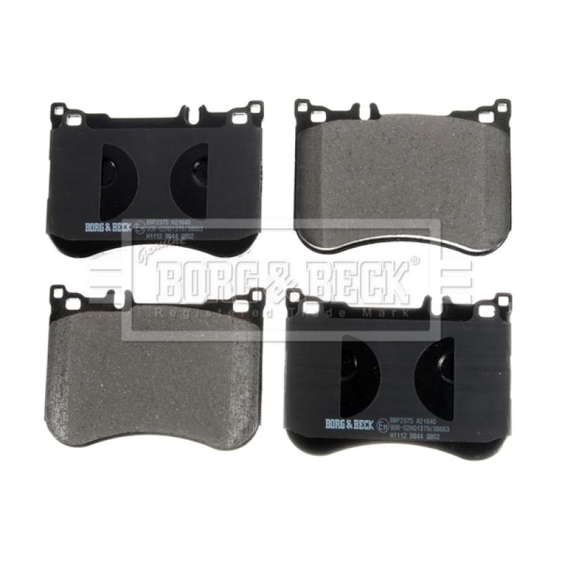 Jeu de 4 plaquettes de frein avant BORG & BECK BBP2375 - Visuel 1