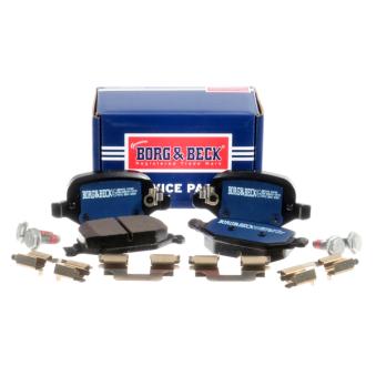 Jeu de 4 plaquettes de frein arrière BORG & BECK OEM 77366456