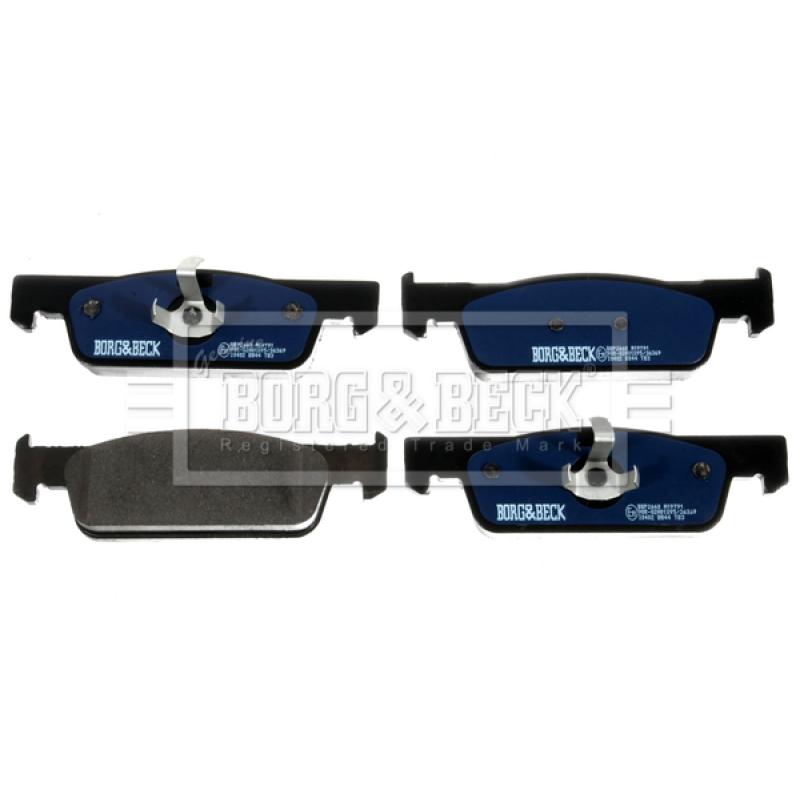 Jeu de 4 plaquettes de frein avant BORG & BECK BBP2660 - Visuel 1