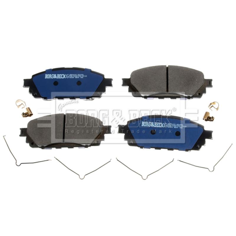 Jeu de 4 plaquettes de frein avant BORG & BECK BBP2693 - Visuel 1