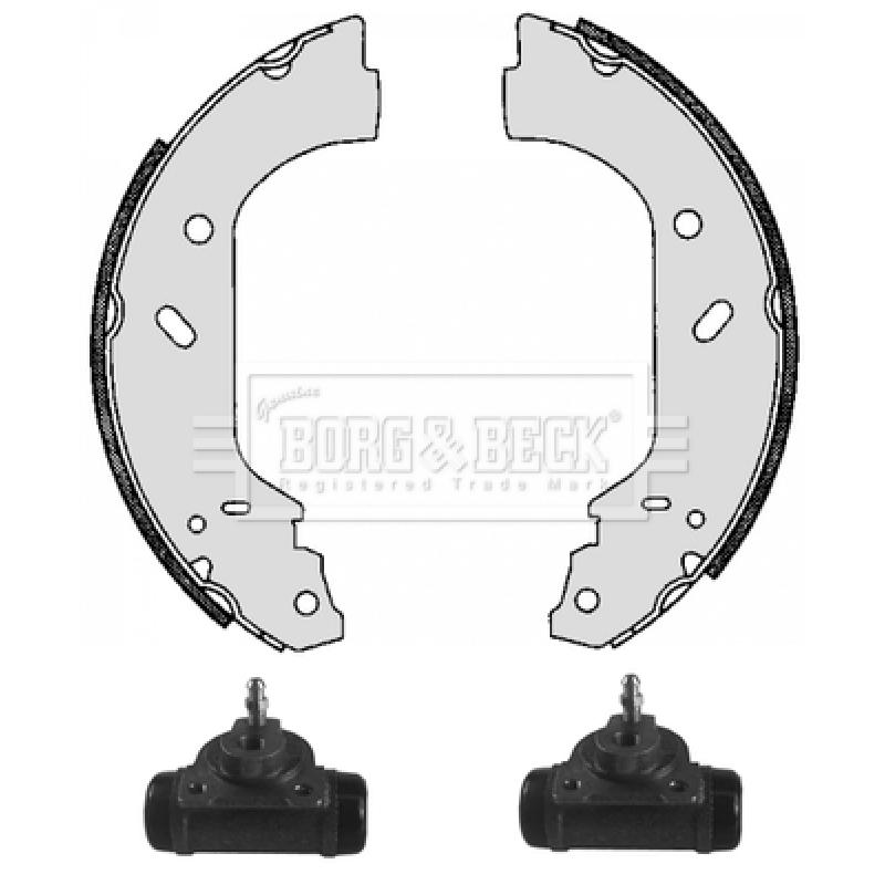 Kit de freins arrière (prémontés) BORG & BECK BBS1115K - Visuel 1
