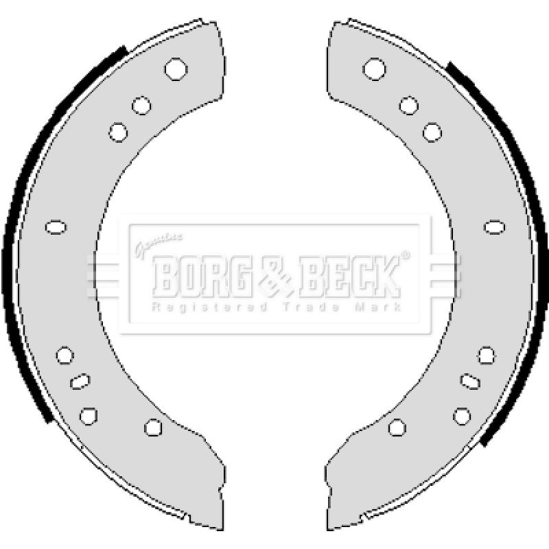Jeu de mâchoires de frein BORG & BECK BBS6016 - Visuel 1