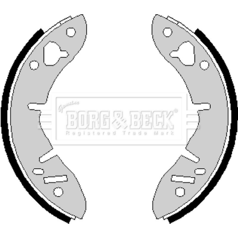 Jeu de mâchoires de frein BORG & BECK BBS6155 - Visuel 1