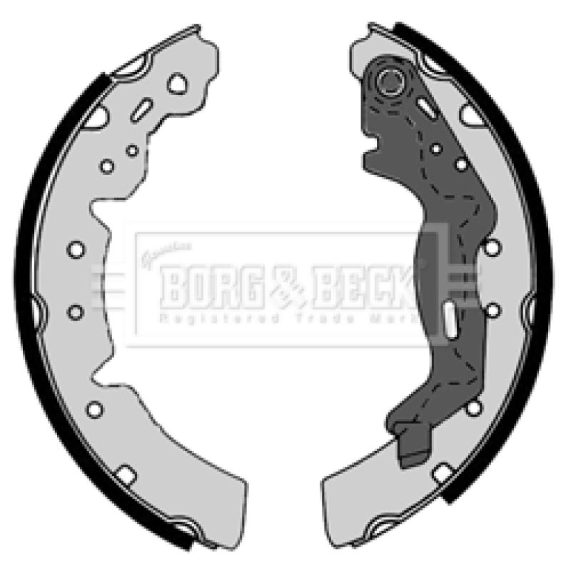 Jeu de mâchoires de frein BORG & BECK BBS6189 - Visuel 1