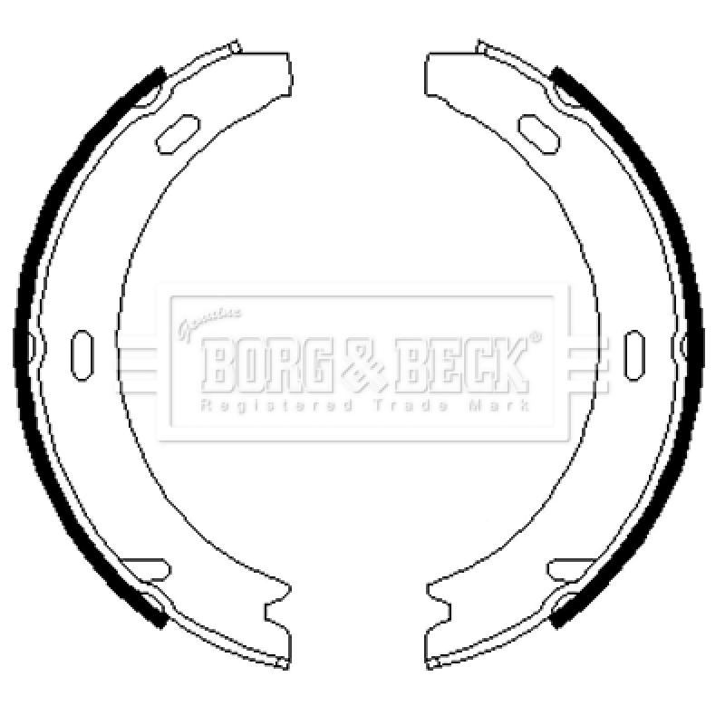 Jeu de mâchoires de frein BORG & BECK BBS6219 - Visuel 1