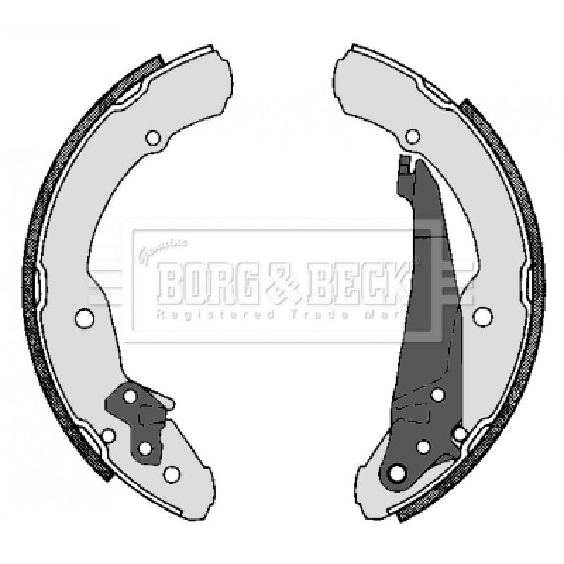 Jeu de mâchoires de frein BORG & BECK BBS6230 - Visuel 1