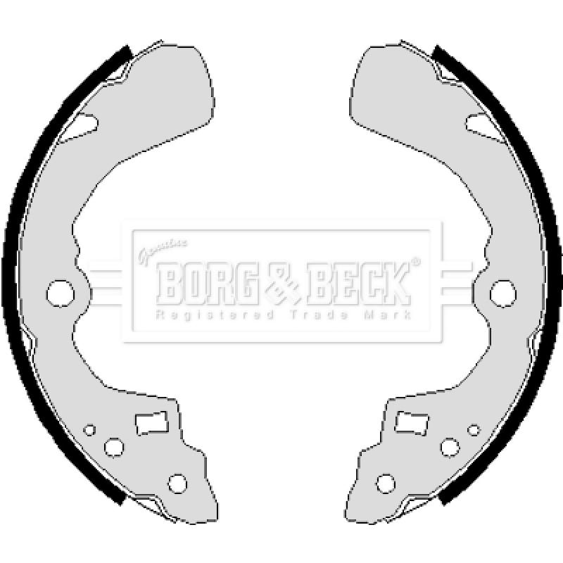 Jeu de mâchoires de frein BORG & BECK BBS6236 - Visuel 1