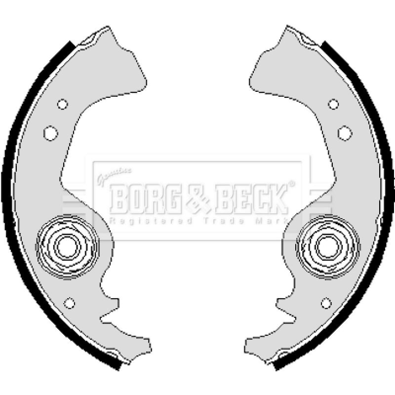 Jeu de mâchoires de frein BORG & BECK BBS6244 - Visuel 1