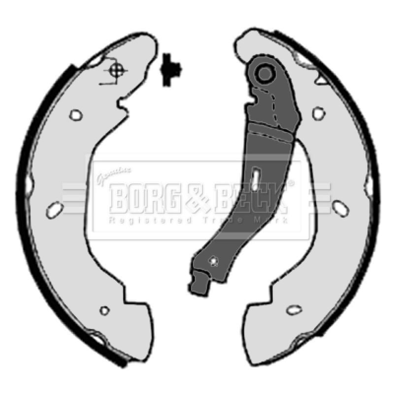 Jeu de mâchoires de frein BORG & BECK BBS6314 - Visuel 1