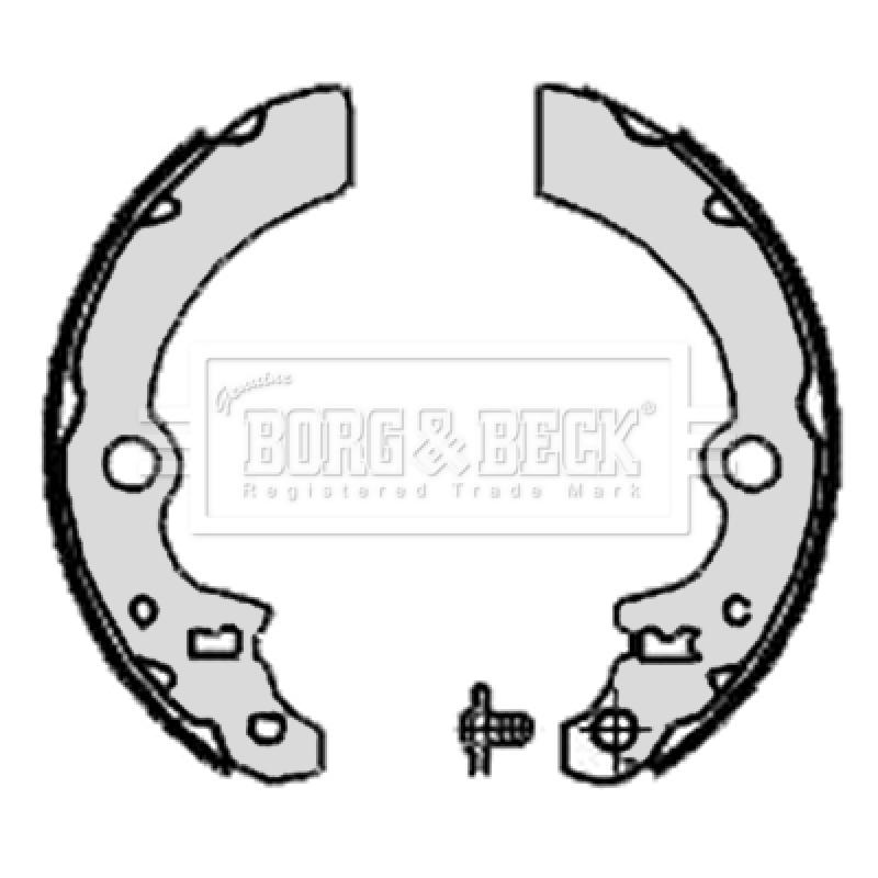 Jeu de mâchoires de frein BORG & BECK BBS6333 - Visuel 1