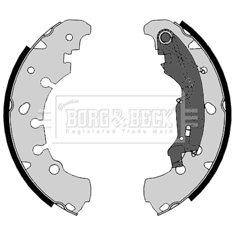 Jeu de mâchoires de frein BORG & BECK BBS6364 - Visuel 1