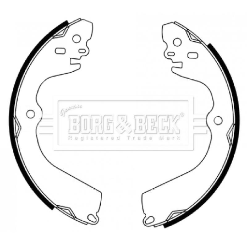 Jeu de mâchoires de frein BORG & BECK BBS6495 - Visuel 1