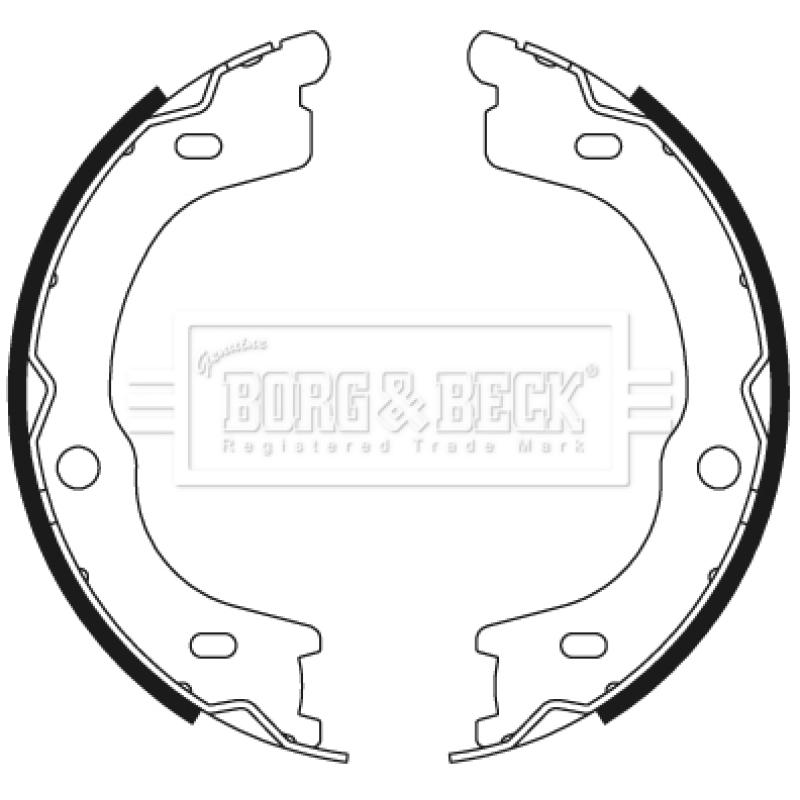 Jeu de mâchoires de frein BORG & BECK BBS6499 - Visuel 1