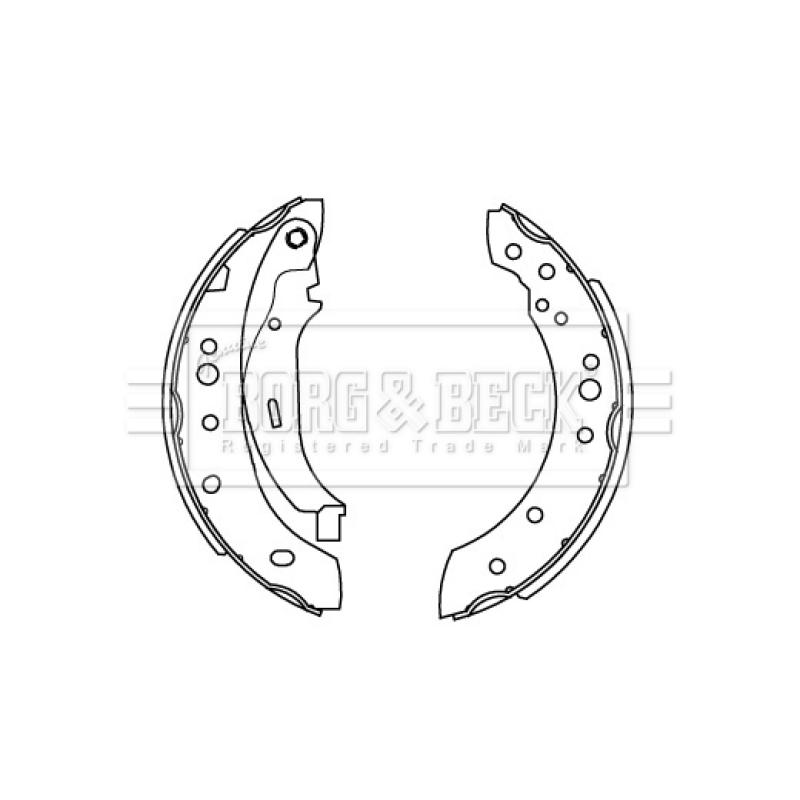 Jeu de mâchoires de frein BORG & BECK BBS6529 - Visuel 1