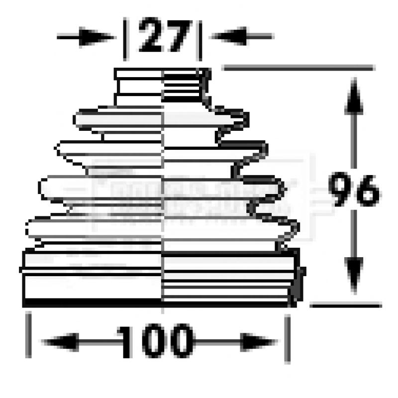 Joint-soufflet, arbre de commande BORG & BECK BCB6118 - Visuel 1