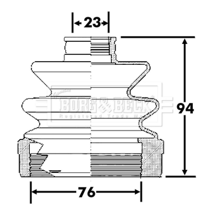 Joint-soufflet, arbre de commande BORG & BECK BCB6311 - Visuel 1