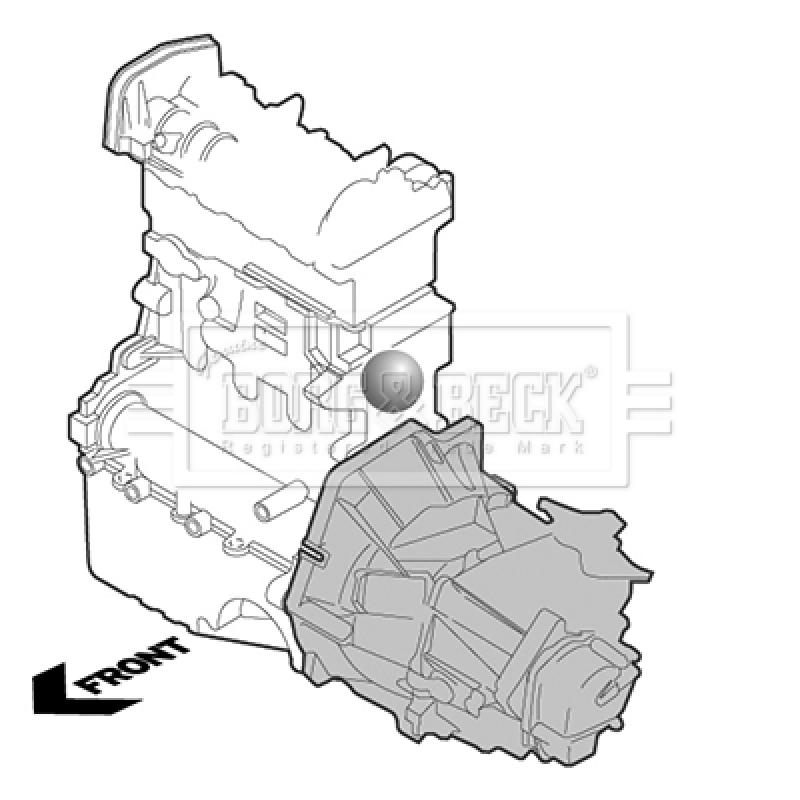 Support moteur BORG & BECK BEM3386 - Visuel 1