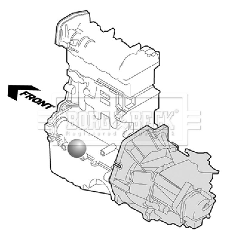 Support moteur BORG & BECK BEM3866 - Visuel 2