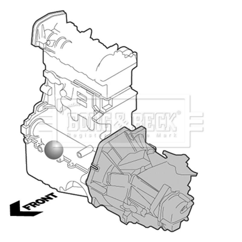 Support moteur BORG & BECK BEM4035 - Visuel 1