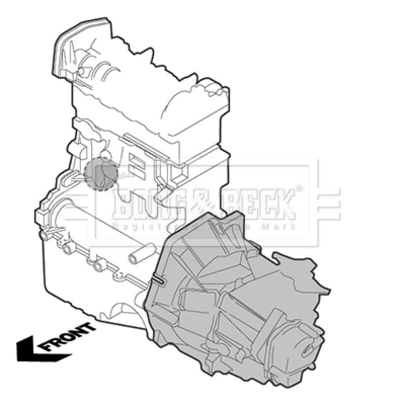 Support moteur BORG & BECK BEM4268 - Visuel 1