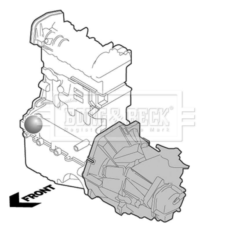 Support moteur BORG & BECK BEM4278 - Visuel 1
