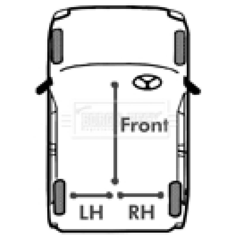Tirette à câble, frein de stationnement BORG & BECK BKB1053 - Visuel 2