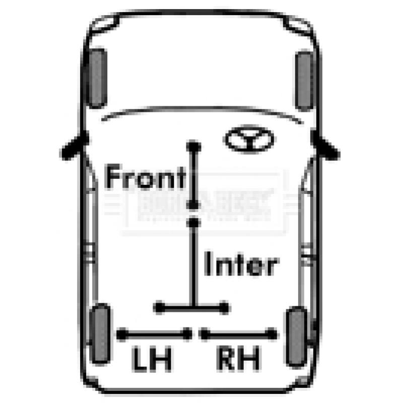 Tirette à câble, frein de stationnement BORG & BECK BKB1638 - Visuel 2