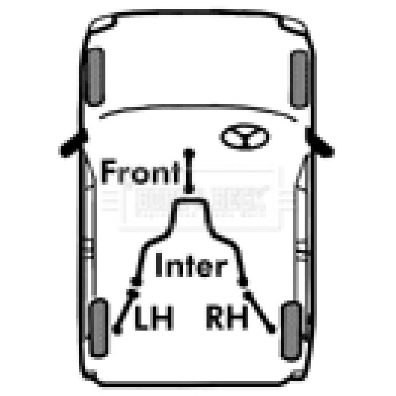 Tirette à câble, frein de stationnement BORG & BECK BKB2269 - Visuel 2
