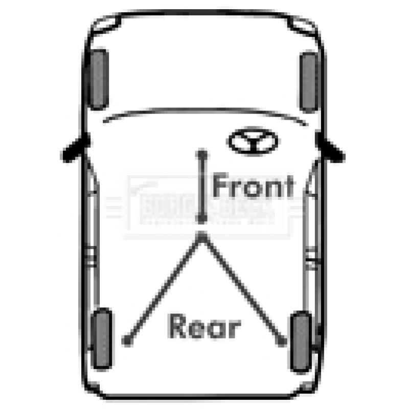 Tirette à câble, frein de stationnement BORG & BECK BKB2596 - Visuel 2