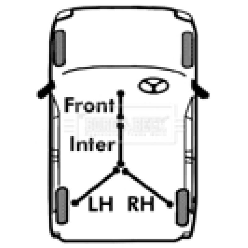 Tirette à câble, frein de stationnement BORG & BECK BKB3910 - Visuel 2