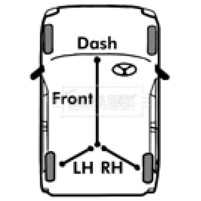 Tirette à câble, frein de stationnement BORG & BECK BKB6007 - Visuel 1