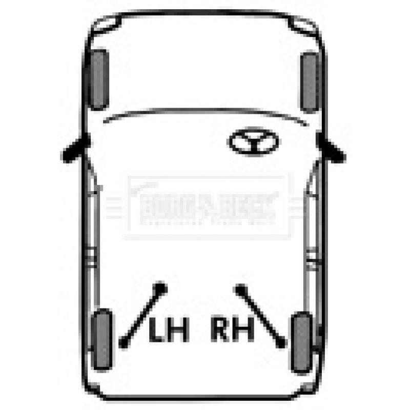 Tirette à câble, frein de stationnement BORG & BECK BKB6019 - Visuel 1