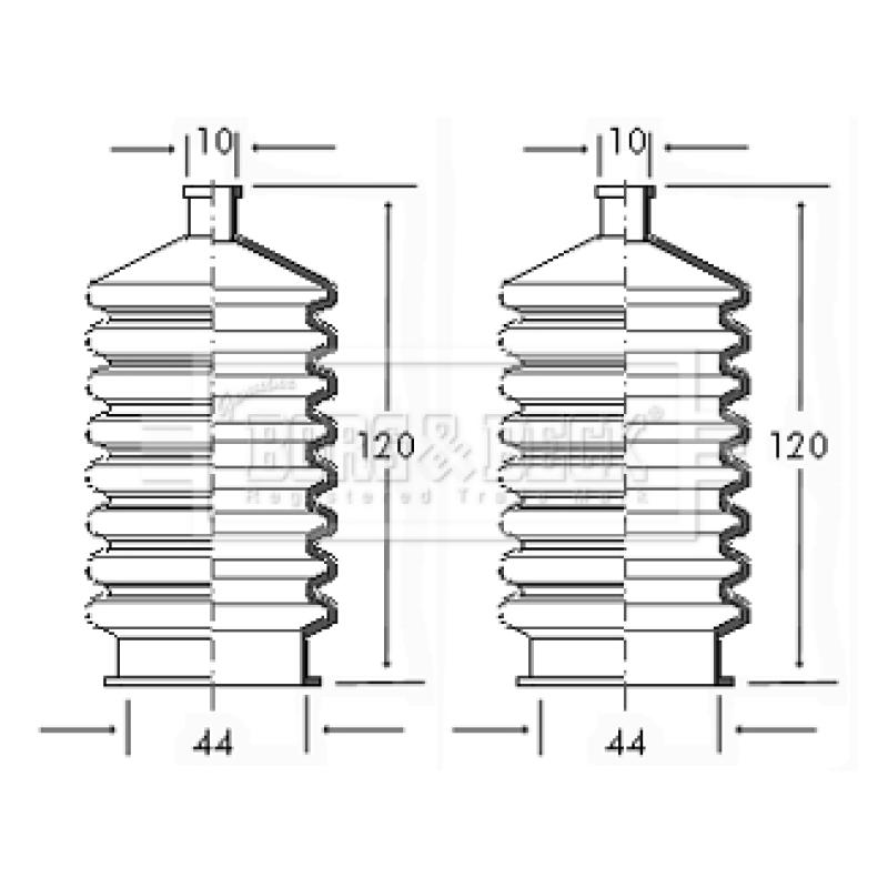 Joint-soufflet, direction BORG & BECK BSG3015 - Visuel 1