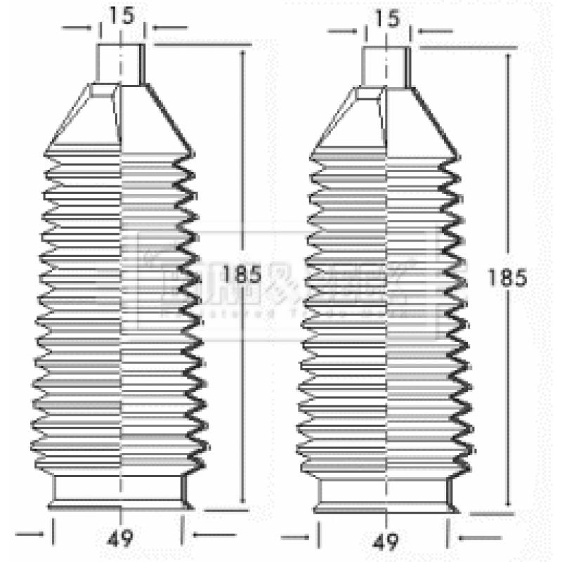 Joint-soufflet, direction BORG & BECK BSG3145 - Visuel 1