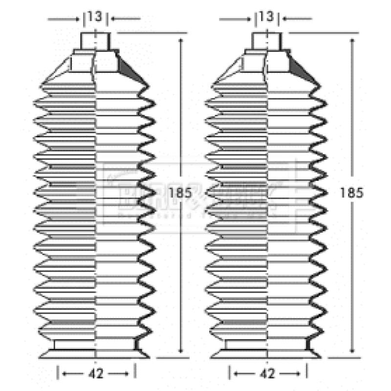 Joint-soufflet, direction BORG & BECK BSG3240 - Visuel 1