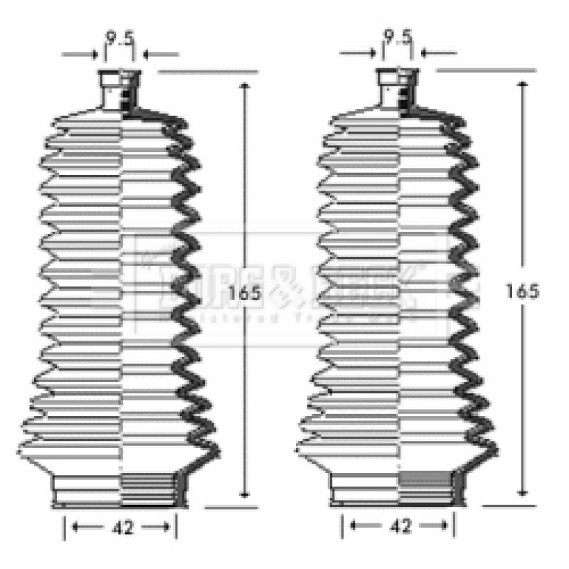 Joint-soufflet, direction BORG & BECK BSG3249 - Visuel 1