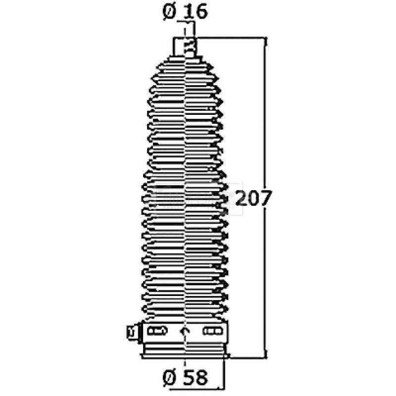 Joint-soufflet, direction BORG & BECK BSG3475 - Visuel 1
