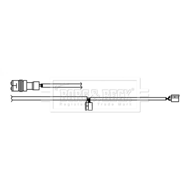 Contact d'avertissement, usure des plaquettes de frein BORG & BECK BWL3133 - Visuel 2