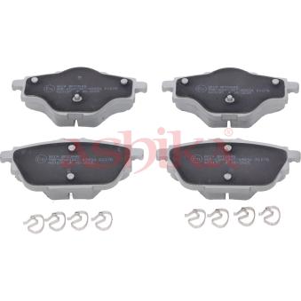 Jeu de 4 plaquettes de frein arrière ASHIKA OEM 95525386