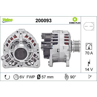 Alternateur VALEO OEM 45903023B