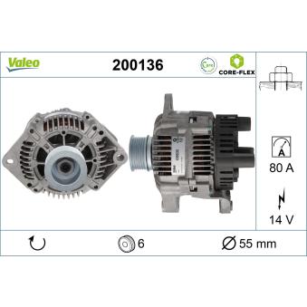 Alternateur VALEO OEM 98490185