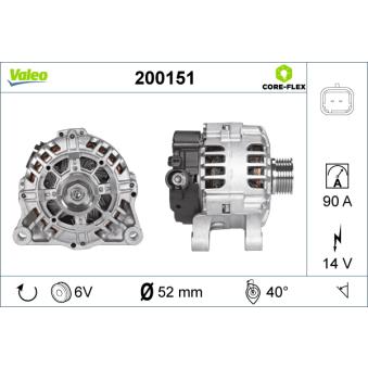 Alternateur VALEO OEM 57058E