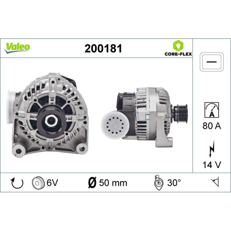 Alternateur VALEO 200181 - Visuel 1