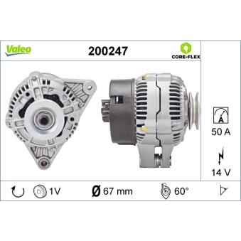 Alternateur VALEO OEM 5705JK
