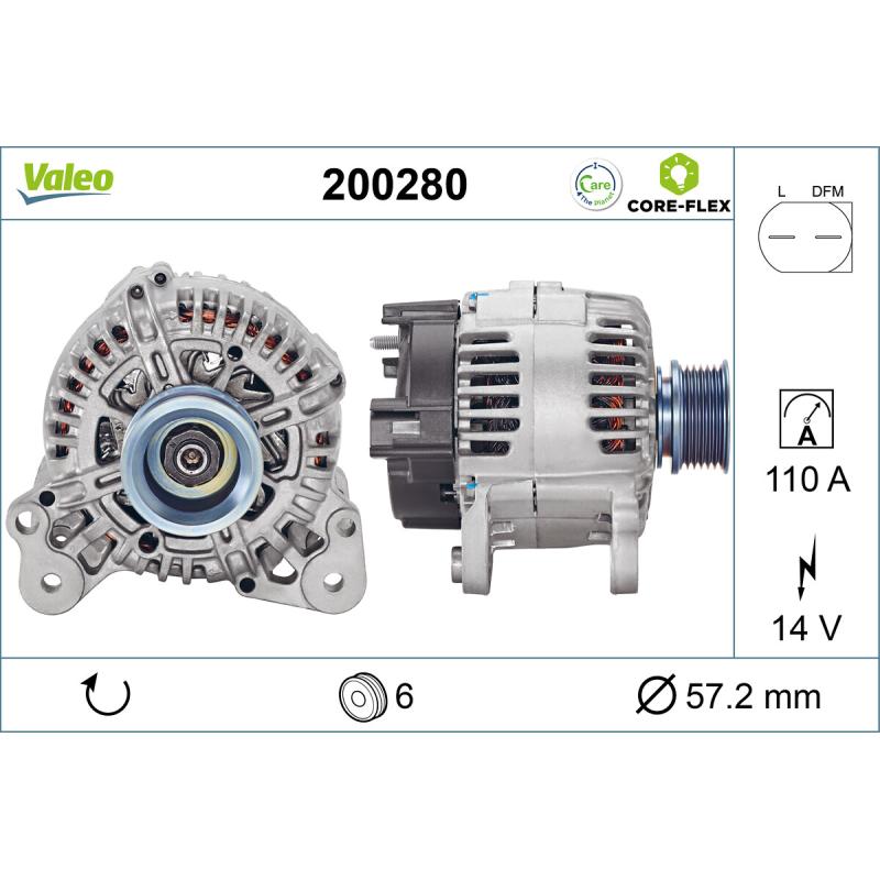 Alternateur VALEO 200280 - Visuel 1