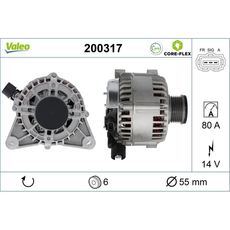 Alternateur VALEO 200317 - Visuel 1