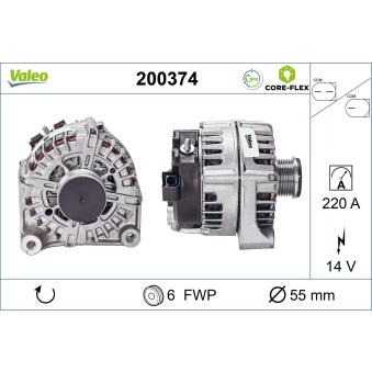 Alternateur VALEO OEM 12318507625