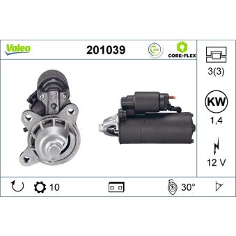 Démarreur VALEO OEM 1477974