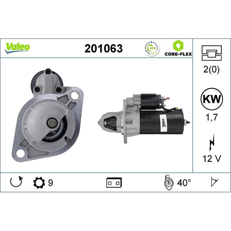 Démarreur VALEO 201063 - Visuel 1